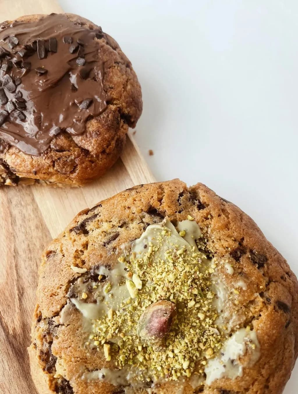 Bolachas Nutella e pistachio